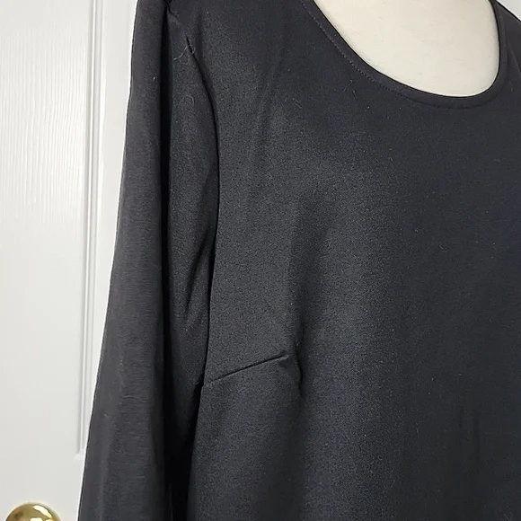 LITTLE BLACK DRESS. PLUS SIZE NICOLE MILLER  WOMAN'S DRESS - Picture 5 of 9